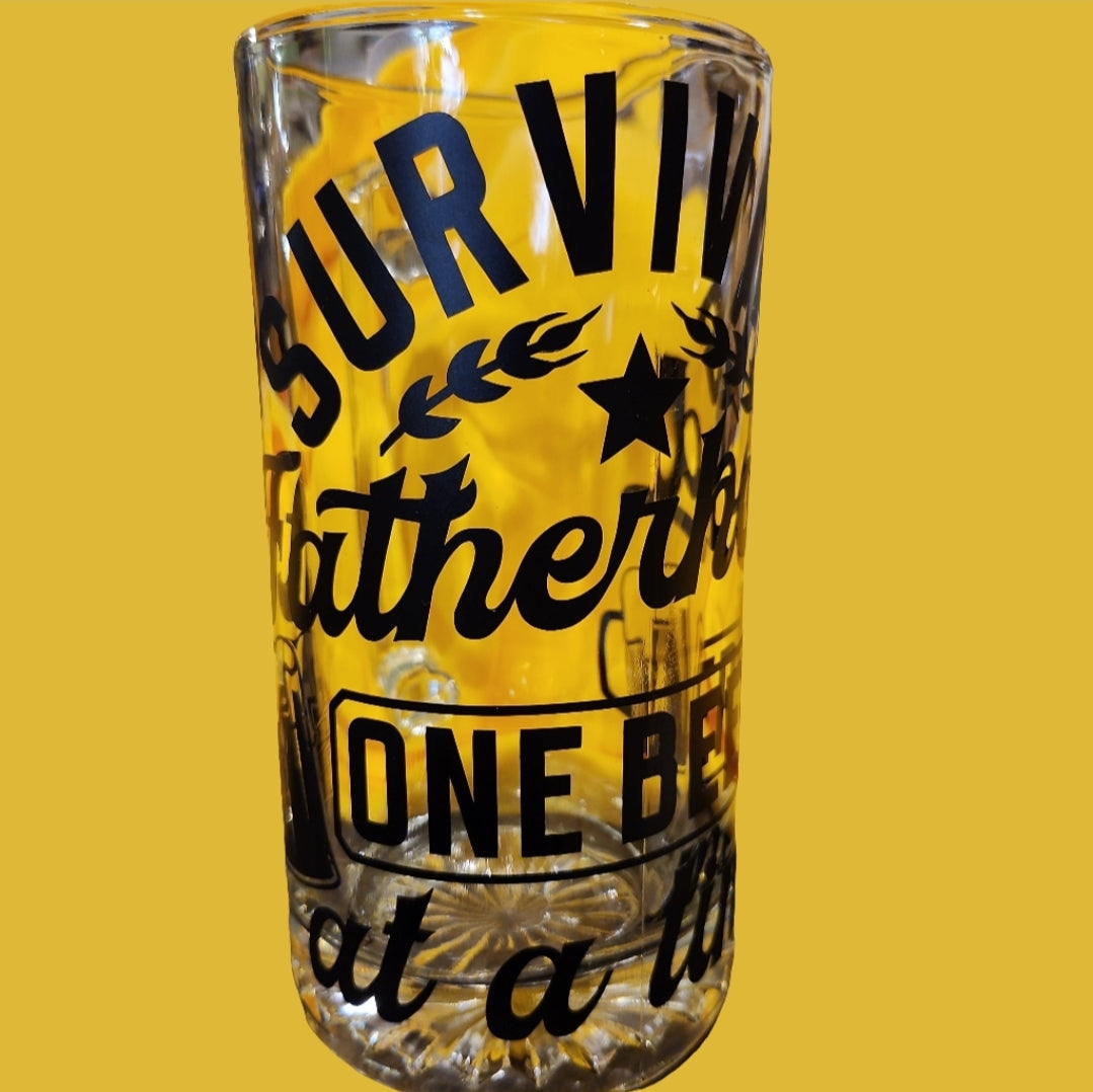 Surviving Fatherhood Beer Mug